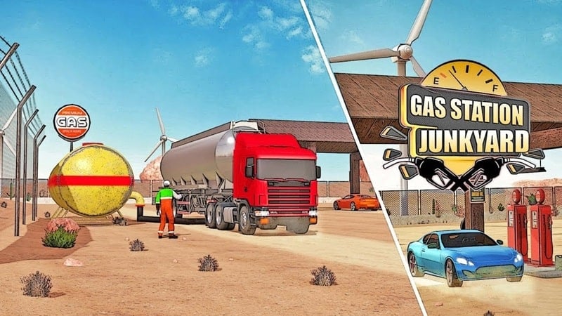 Gas Station Junkyard Simulator