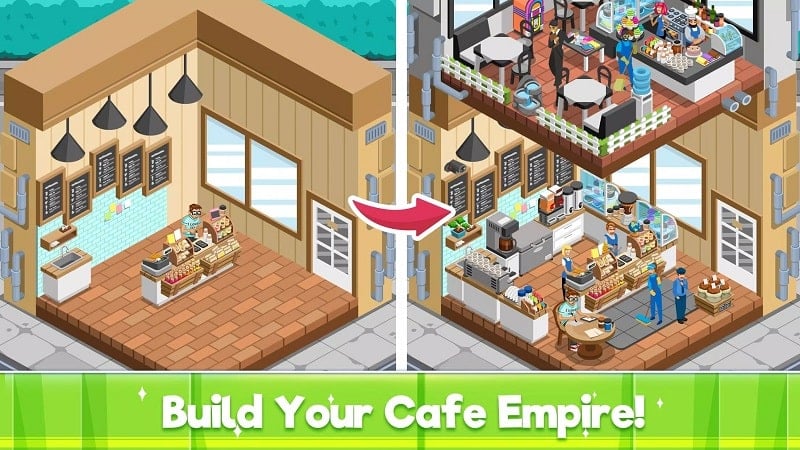 Idle Coffee Shop Tycoon