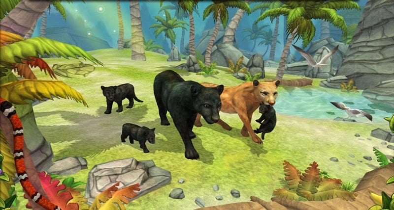 Panther Family Sim Online